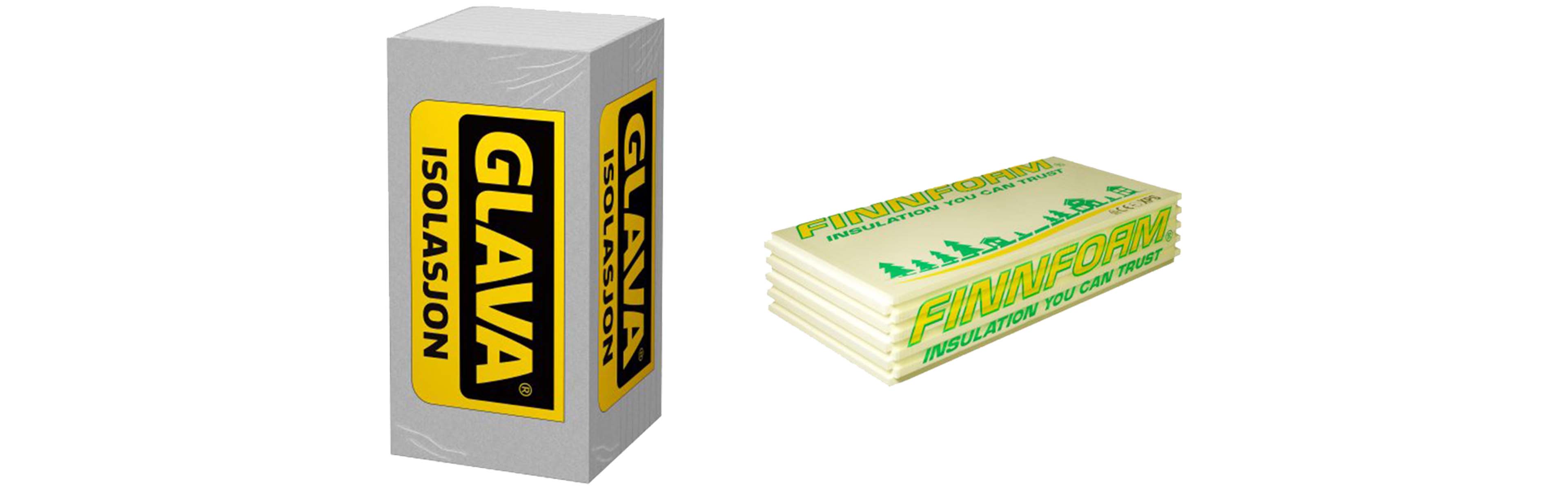 Produktbilder av isolasjon.