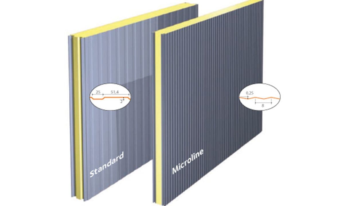 Illustrasjonsbilde av sandwichpaneler.